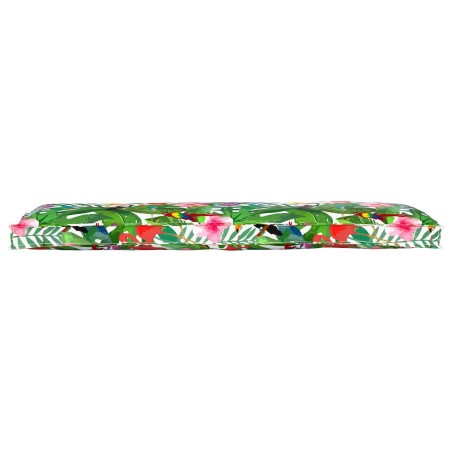 Coussin de palette pour banc Jungle tropical 150x40x8 cm en tissu Oxford 