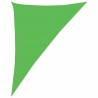 Voile d'ombrage 160 g/m² Vert clair 4x5x6,8 m PEHD 