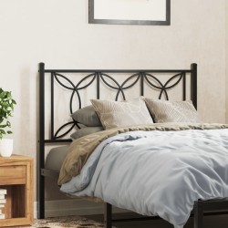 Tête de lit métal noir 100 cm 