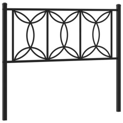 Tête de lit métal noir 100 cm 