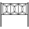 Tête de lit métal noir 100 cm 