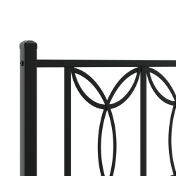 Tête de lit métal noir 100 cm 