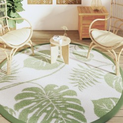 Tapis d'extérieur ARAKIL vert Ø200 cm PP 