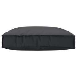 Coussin Pallet pour siège noir 80x80x12 cm tissu Oxford 