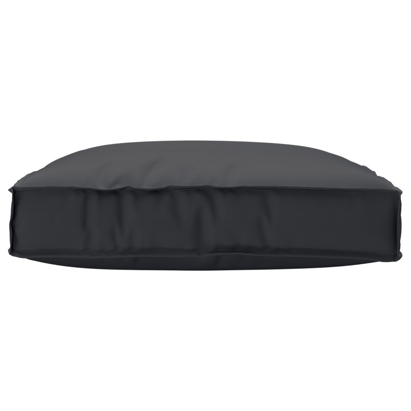 Coussin Pallet pour siège noir 80x80x12 cm tissu Oxford 