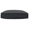 Coussin Pallet pour siège noir 80x80x12 cm tissu Oxford 
