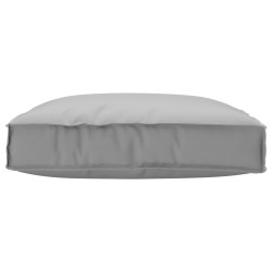 Coussin Pallet pour Siège Gris 80x80x12 cm Tissu Oxford 