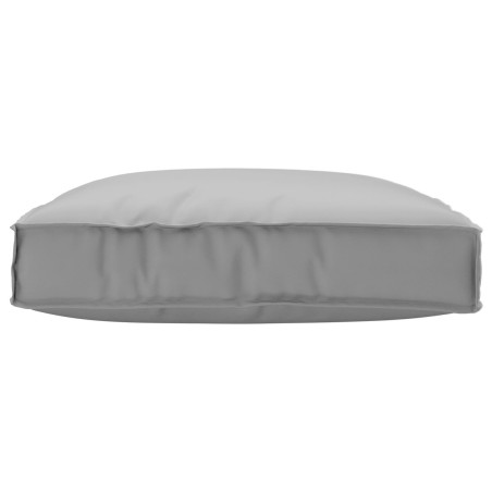 Coussin Pallet pour Siège Gris 80x80x12 cm Tissu Oxford 