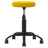 Chaise de salle à manger Jaune moutarde Velours 