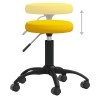 Chaise de salle à manger Jaune moutarde Velours 