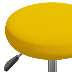 Chaise de salle à manger Jaune moutarde Velours 
