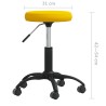 Chaise de salle à manger Jaune moutarde Velours 
