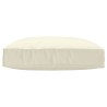Coussin de Palette pour assise Crème 80x80x12 cm Tissu Oxford 