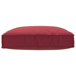 Coussin Palette pour Siège Rouge Vin 80x80x12 cm Tissu Oxford 