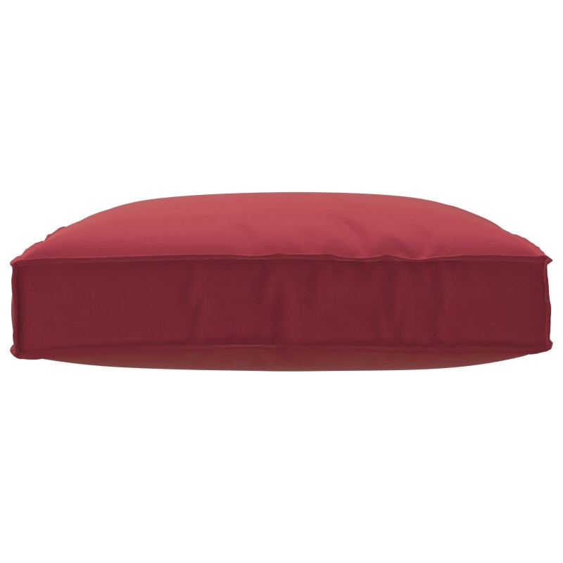 Coussin Palette pour Siège Rouge Vin 80x80x12 cm Tissu Oxford 