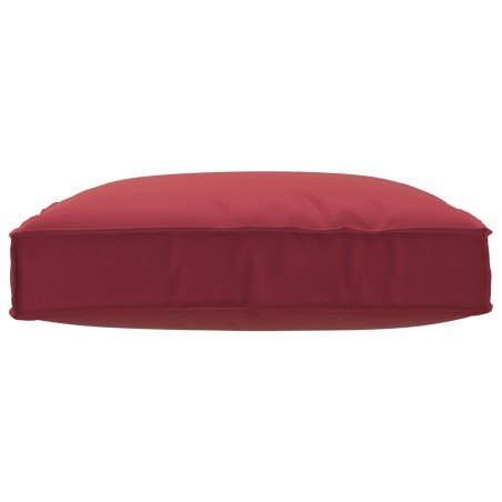 Coussin Palette pour Siège Rouge Vin 80x80x12 cm Tissu Oxford 