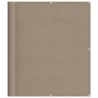 Écran de balcon taupe 120x800 cm 100% polyester oxford 