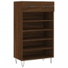 Armoire à chaussures chêne marron 60x35x105cm bois d'ingénierie 