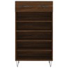 Armoire à chaussures chêne marron 60x35x105cm bois d'ingénierie 