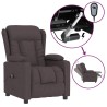 Fauteuil inclinable électrique Marron foncé Tissu 
