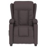 Fauteuil inclinable électrique Marron foncé Tissu 
