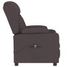Fauteuil inclinable électrique Marron foncé Tissu 