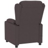 Fauteuil inclinable électrique Marron foncé Tissu 