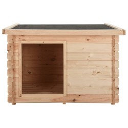 Niche pour chiens 122,5x118x82,6 cm Bois de pin massif 14 mm 