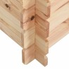 Niche pour chiens 122,5x118x82,6 cm Bois de pin massif 14 mm 