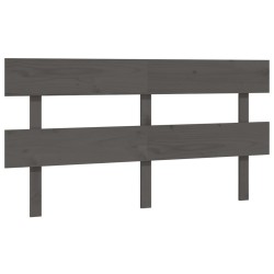 Tête de lit Gris 154x3x81 cm Bois massif de pin 