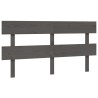 Tête de lit Gris 154x3x81 cm Bois massif de pin 