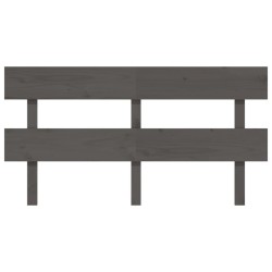 Tête de lit Gris 154x3x81 cm Bois massif de pin 