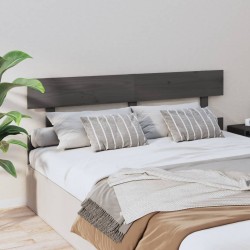Tête de lit Gris 154x3x81 cm Bois massif de pin 