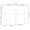 Tête de lit Gris 154x3x81 cm Bois massif de pin 