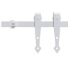 Kit mini de porte d'armoire coulissante Acier au carbone 122 cm 