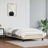 Cadre de lit sans matelas crème 90x200 cm similicuir 