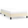 Cadre de lit sans matelas crème 90x200 cm similicuir 