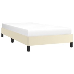 Cadre de lit sans matelas crème 90x200 cm similicuir 