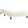 Cadre de lit sans matelas crème 90x200 cm similicuir 