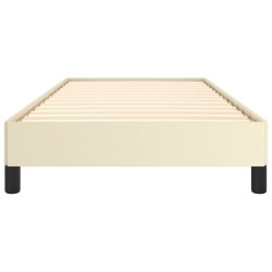 Cadre de lit sans matelas crème 90x200 cm similicuir 