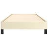 Cadre de lit sans matelas crème 90x200 cm similicuir 