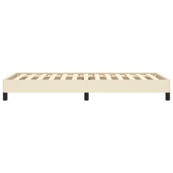 Cadre de lit sans matelas crème 90x200 cm similicuir 
