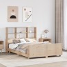 Cadre de lit sans matelas 120x190 cm bois de pin massif 