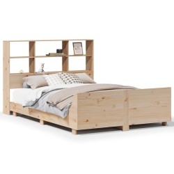 Cadre de lit sans matelas 120x190 cm bois de pin massif 