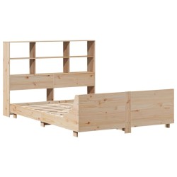 Cadre de lit sans matelas 120x190 cm bois de pin massif 