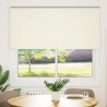 Store enrouleur occultant blanc cassé 150x175 cm largeur tissu 