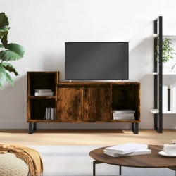 Meuble TV Chêne fumé 100x35x55 cm Bois d'ingénierie 