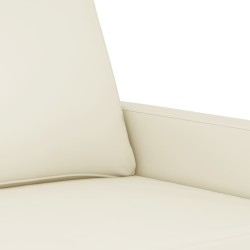 Canapé à 2 places Crème 120 cm Velours 