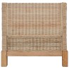 Fauteuil avec coussins Rotin naturel 
