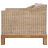 Fauteuil avec coussins Rotin naturel 